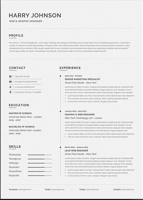 Cv example and samples for every job. Microsoft Word Resumes Templates - Best Template Ideas