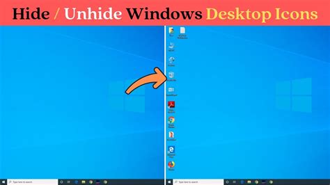 Desktop Icons Not Showing Windows 10 Fix Hide Unhide Desktop Icons