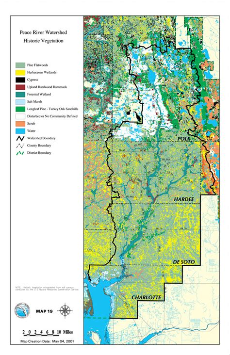 Peace River Watershed Historic Vegetation May 4 2001