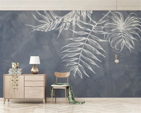 Aliexpress.com : Buy Custom Any Size Wallpaper modern Style Leaf