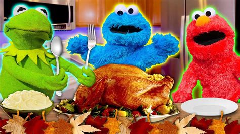 Kermit The Frogs Thanksgiving Cookoff Ft Elmo And Cookie Monster