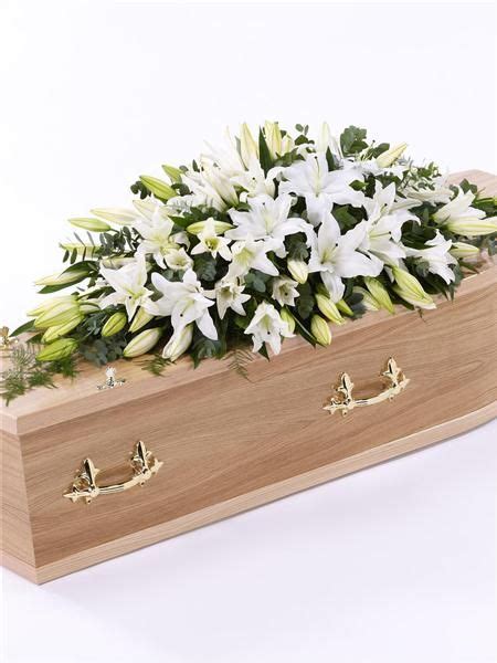 Calla Lily Casket Spray For Funeral Photos Arrangements Floraux Cercueil