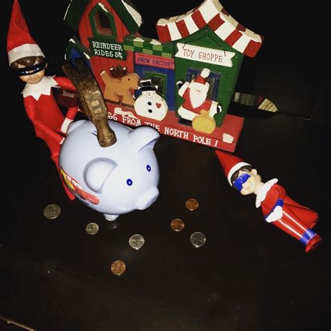 And here i thought it would be 2023 before i ever tracked down the colorized version of this bank and. Piggy Bank Heist | Elf on the shelf, Elf, Elves