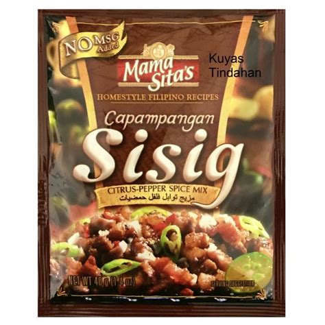 Mama Sitas Capampangan Sisig Mix 40g Grocery From Kuyas Tindahan Uk