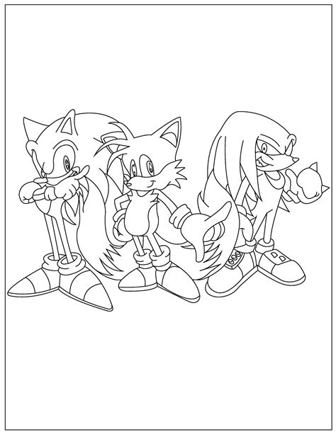 Free Sonic Coloring Pages for Download (PDF) - VerbNow