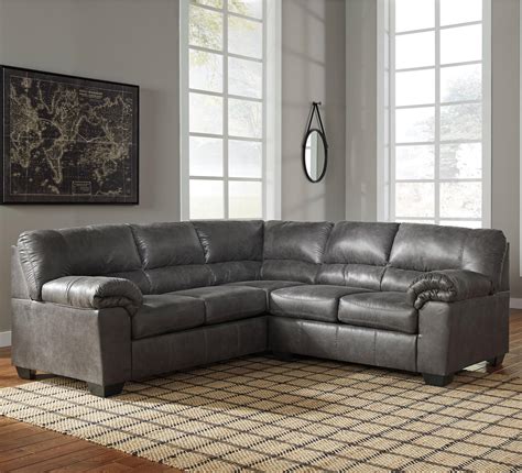 Faux Leather Sectional Sofa Ashley Ashley Furniture 34001 77 85 76 3 Pc