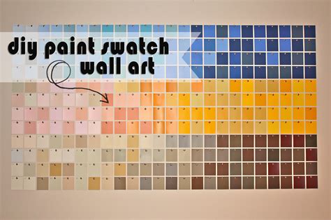 Diy Paint Swatch Wall Art Kristen Mcashan