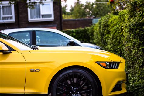 Yellow Ford Mustang Spotted A Bright Yellow 5l V8 Mustang Flickr