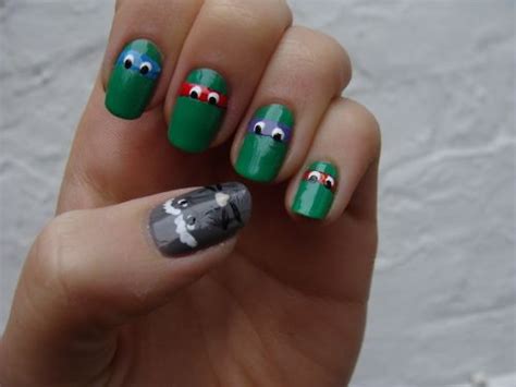 Teenage Mutant Ninja Turtle Nails Nails Nail Art Nail Manicure