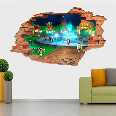 Roblox Wall Sticker Wall Decal Wall Decor Wall Art Wall Poster Etsy