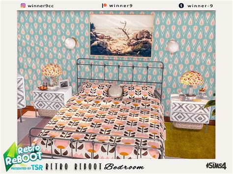 Elegant Retro Bedroom By Winner9 At Tsr Sims 4 Updates