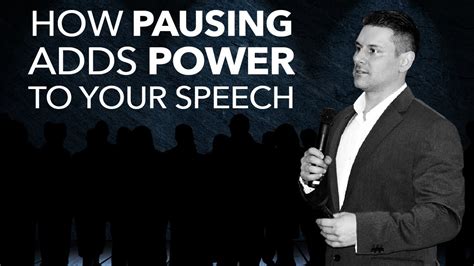 Public Speaking Tip The Power Of Pause Youtube