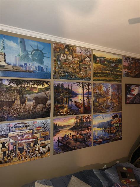 I Have Been Working On My Puzzle Wall All Year I Have Another 16