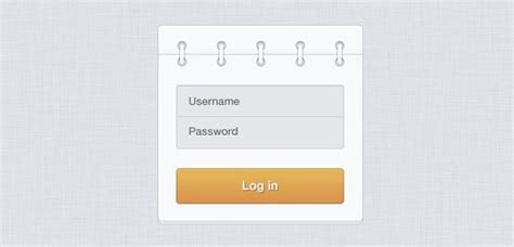 Log In Form Psd Psd Vector Uidownload