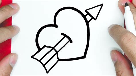 Cómo Dibujar Corazón Con Flecha Dibujar Cosas Lindas