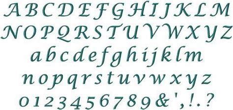 This font is in the regular style. 636 Lucida Calligraphy Satin Font | Embroidery Fonts ...