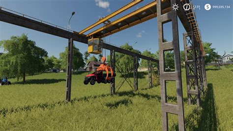Working Rail Crane V10 Fs19 Farming Simulator 19 Mod Fs19 Mod