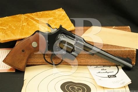 Colt Officers Model Match 22 Lr Sada Double Action Revolver Mfd 1960