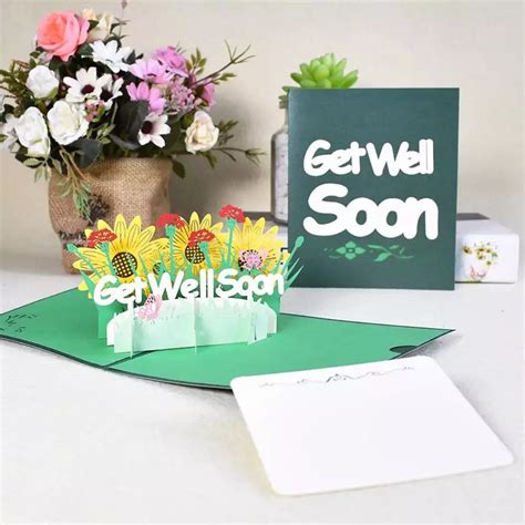 3d Get Well Soon Pop Up Card Etsy