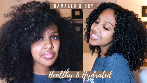 MY CURLY HAIR ROUTINE From Damaged To Healthy Curls In MINUTES YouTube