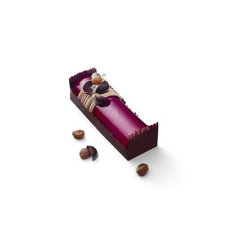 Chestnut And Blackcurrant Yule Log Pastry And Bakery Elle Vire