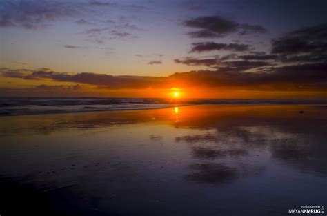 Wallpaper Sunlight Sunset Sea Reflection Sky Sunrise Evening