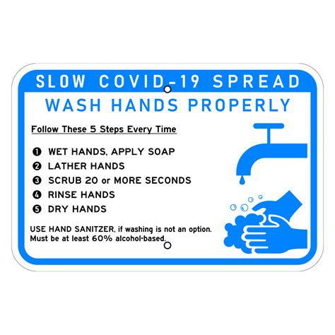 Covid 19 Hand Washing Sign Print Signs Graphics