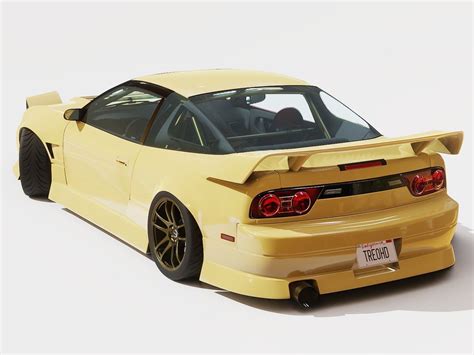 Cream Drift S13 240sx Fully Rigged 3d Model Rigged Cgtrader