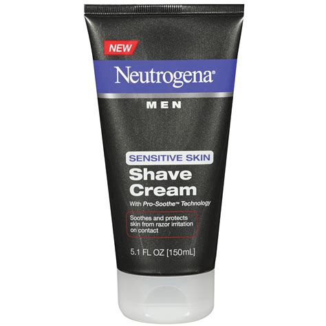 Neutrogena Men's Shaving Cream for Sensitive Skin, 5.1 fl. oz - Walmart ...