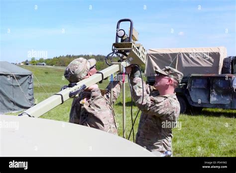 Us Army Soldiers Assigned To The 44th Expeditionary Signal Battalion