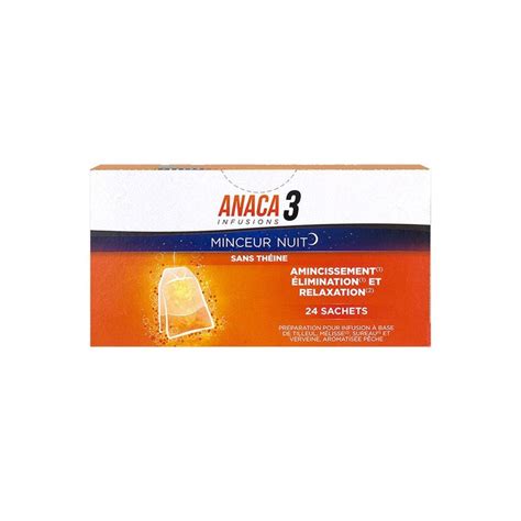 Anaca 3 Infusions Minceur Nuit 24 Sachets Nutravalia