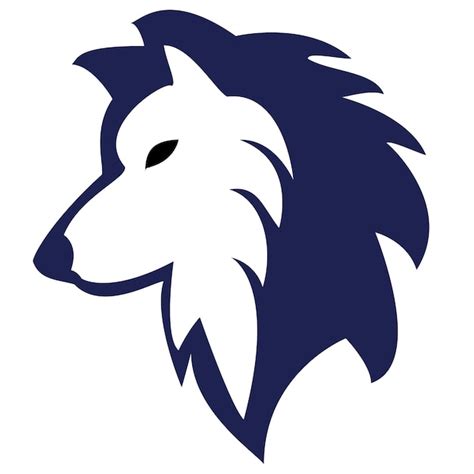 Premium Vector Snow Wolf Vector Logo Design