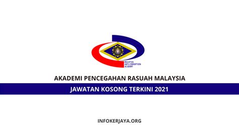 Let us know your job expectations, so we can find you jobs better! Jawatan Kosong Akademi Pencegahan Rasuah Malaysia ...