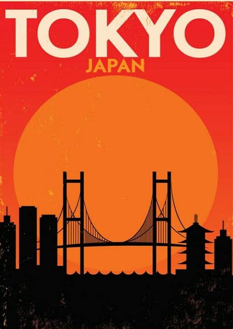 Tokyo Vintage Travel Poster Yorks Framing