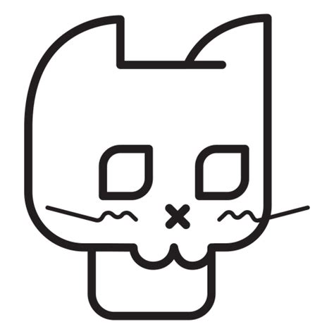 Black Cat Avatar Line Icon Transparent Png And Svg Vector File