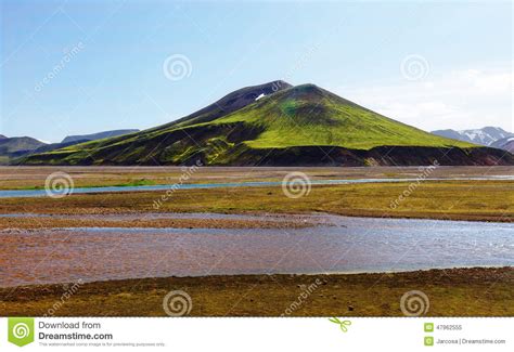 Landmannalaugar Fjallabak Nature Reserve Central Iceland Stock Image