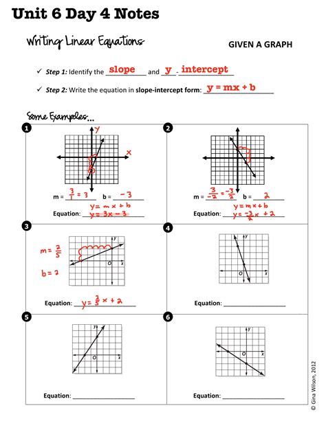 Graphing Linear Equations Practice Worksheet