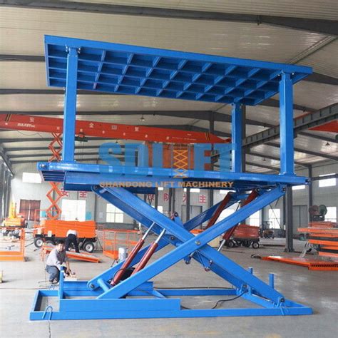 3ton 3m Double Deck Hydraulic Scissor Car Lift Garage Double Car