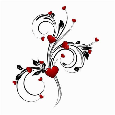 Valentines Day Hearts Vector Hd Images Saint Valentines Day Heart Floral Abstract Background