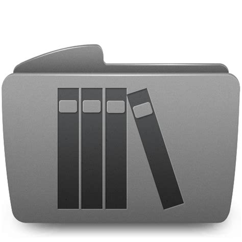 Folder Library Icon Png Transparent Background Free Download 29612