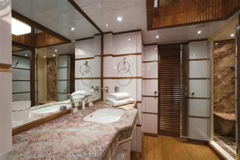 En Suite Bathroom Aboard Princess Iolanthe Yacht Photo Courtesy Of