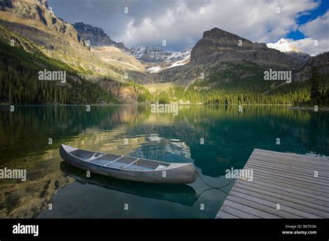 Lake Ohara Yoho National Park British Columbia Canada Stock Photo