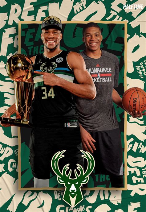 Giannis Antetokounmpo Poster Milwaukee Bucks On Behance