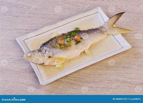 Steamed Fourfinger Threadfin Fish Stock Photo Image Of Cooked
