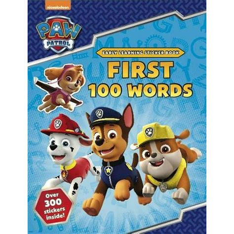 Paw Patrol First 100 Words Sticker Book