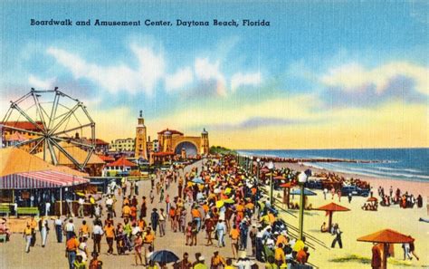 Amazing Postcards Showcase Daytona Beach In The S KNOWOL