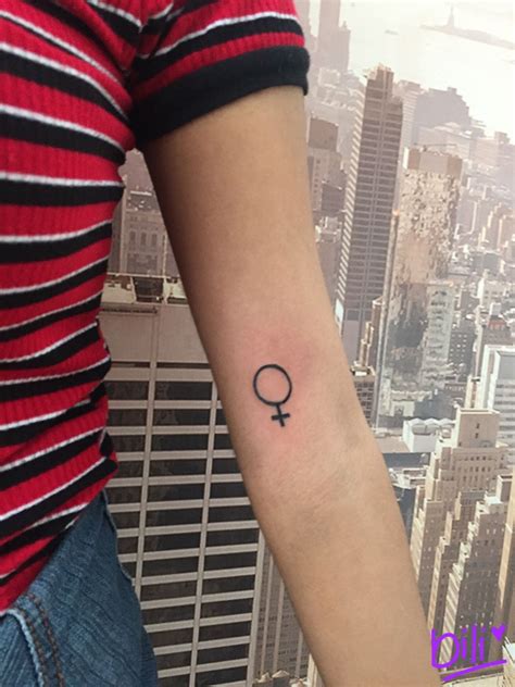 Female Gender Sign Tattoo Popartillustrationretromen