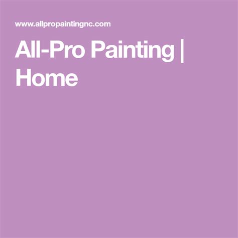 All Pro Painting Home All Pro Painting Pro
