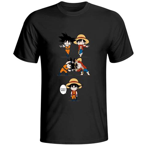 Jual Monkey D Luffy Vs Monkey Goku T Shirt Awesome Anime Cool Design T