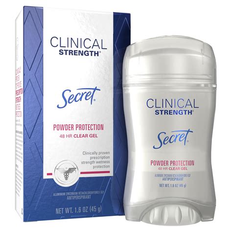 Secret Clinical Strength Antiperspirant Deodorant Clear Gel Powder